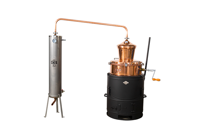 Distilator din cupru DES CLASSIC 80L cu agitator