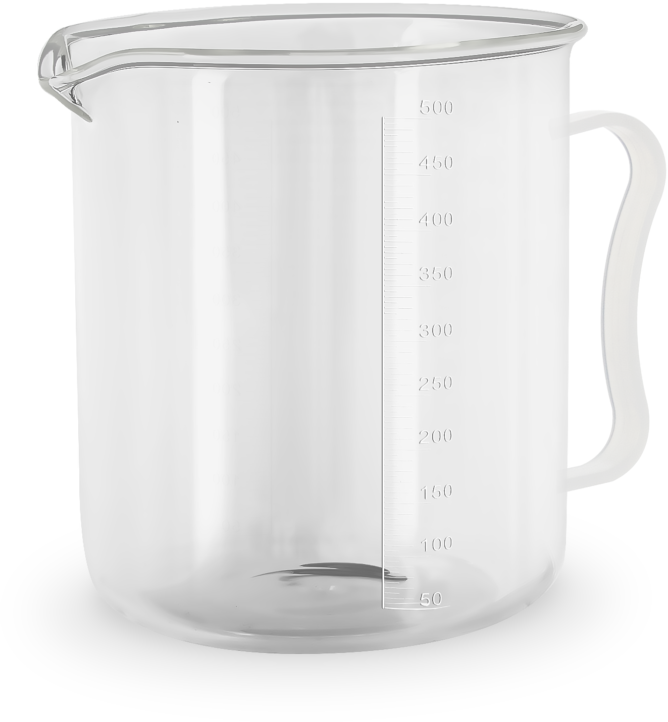 CILINDRU GRADAT DIN PLASTIC CU MÂNER 2000 ML