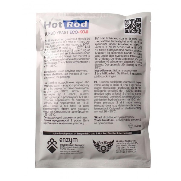 Drojdie pentru cereale Hot Rod ECO-Koji (300 g) pentru 25 kg de cereale