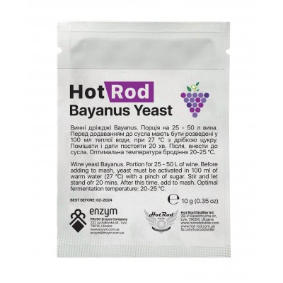 Drojdie pentru vin Hot Rod Bayanus (10 g)