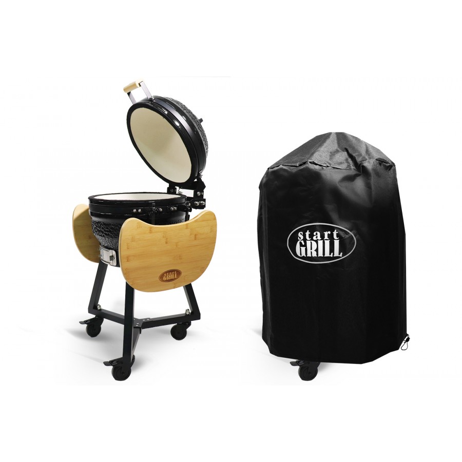 GRĂTAR CERAMIC SG PRO, 39,8 CM/16 INCHI (NEGRU)