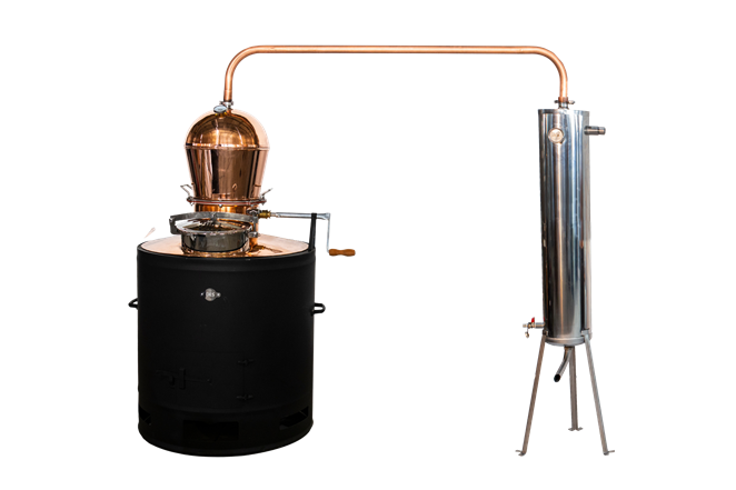 Distilator din cupru DES CLASSIC 160 L cu robinet de golire/capac de vizitare